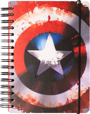 Quaderno A5 Captain America con anelle