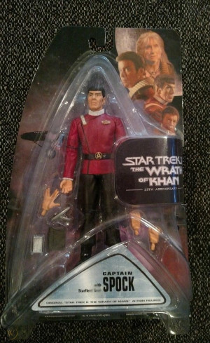 Star Trek II The Wrath of Khan Captain Spock Diamond Select figure .