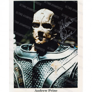 Autografo Andrew Prine Star Trek DS9 Foto 20x25