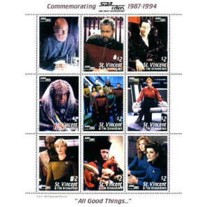 Francobolli nCommemorating Star Trek The Next Generation 1987-1994 “All Good Things…