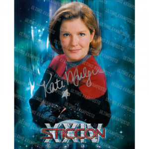 Autografo Kate Mulgrew  Star Trek Voyager 2 Foto 20x25