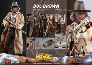 PREORDINE HOT TOYS Doc Brown Back To The Future III 1/6