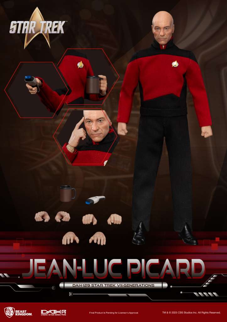  Star trek VII Generations Jean Luc Picard Action Fig