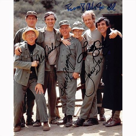 Autografo M*A*S*H Cast by 5 Foto 20x25