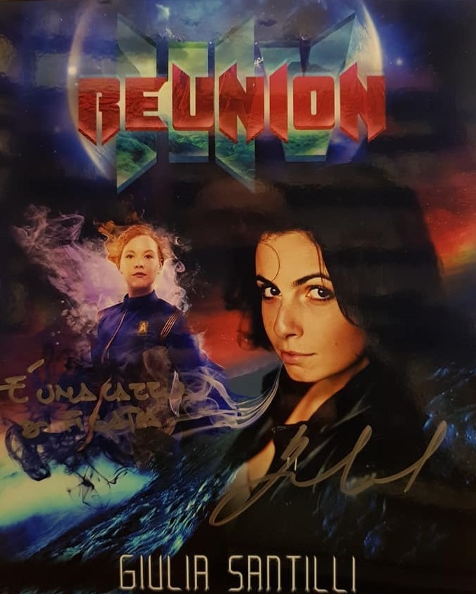 Autografo Giulia Santilli Doppiatore foto 20x25