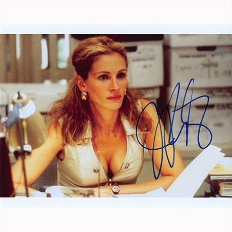 Autografo Julia Roberts Erin Brockovich Foto 20x25 
