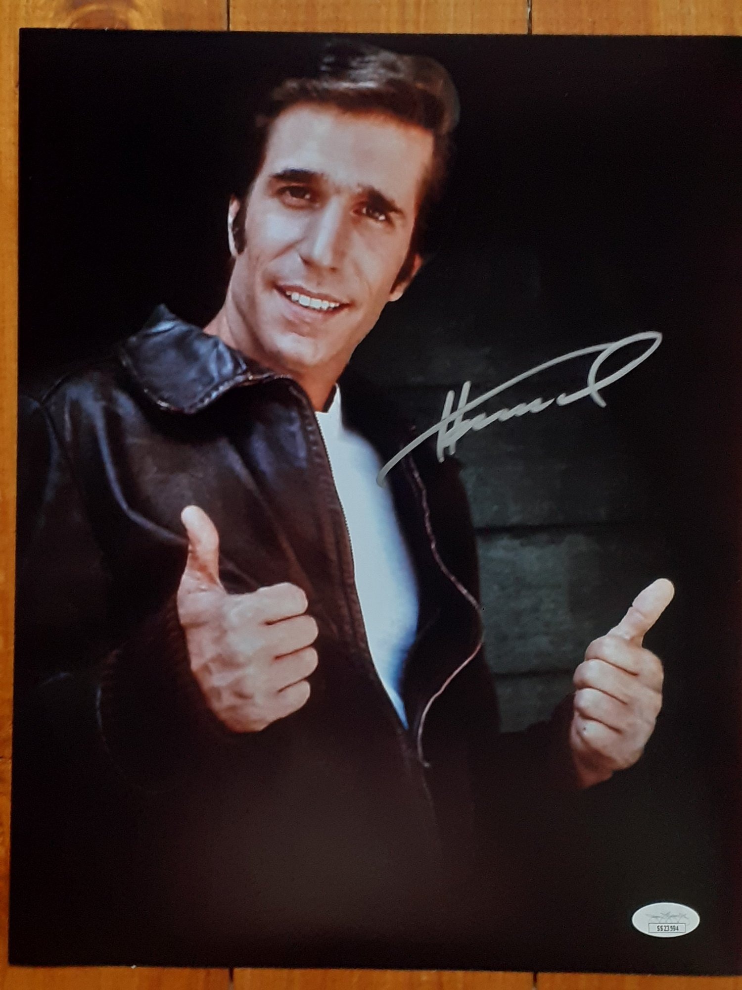  Henry Winkler - Happy Days Foto 26x35 with JSA COA