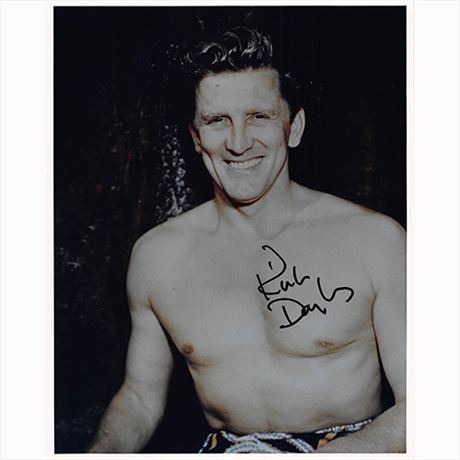 Autografo Kirk Douglas Foto 20x25