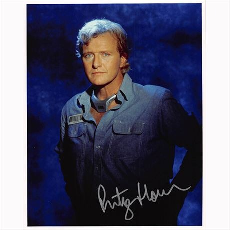 Autografo Rutger Hauer - Sotto Massima Sorveglianza  Foto 20x25 