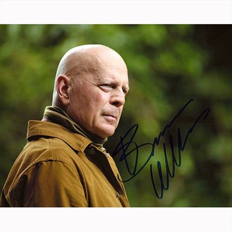 Autografo Bruce Willis 20x25