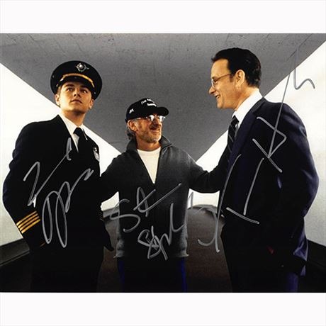 Autografo Catch Me If You Can Cast  3 Attori Foto 20x25