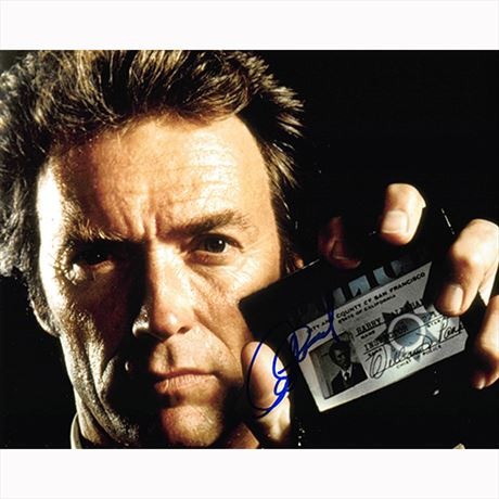 Autografo Clint Eastwood - ispettore Callaghan  foto 20x25 cm