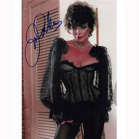 Autografo Joan Collins Foto 20x25