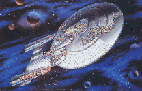 Litografia Cutaway Poster USS Enterprise NCC 1701 D