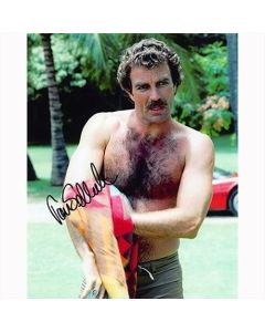 Autografo Tom Selleck 2- Magnum P.I.Foto 20X25: