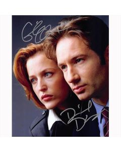 Autografo David Duchovny & Gillian Anderson - The X-Files Foto 20x25