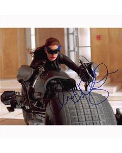 Autografo Anne Hathaway -2- The Dark Knight Rises Batman Foto 20x25