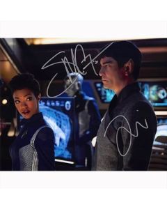 Autografo Sonequa Martin-Green & James Frain - Star Trek Foto 20X25