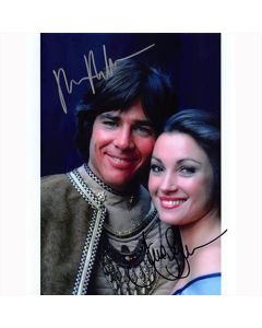 Autografo Richard Hatch & Jane Seymour - Battlestar Galactica Foto 20x25
