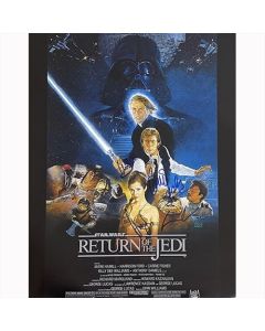 Autografo Star Wars Return of The Jedi Cast by 4 foto 40x50
