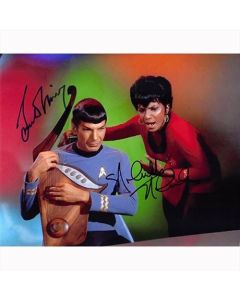 Autografo Leonard Nimoy & Nichelle Nichols 7 Foto 20x25