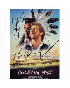 Autografo Dances With Wolves Cast by 3 Foto 20x25