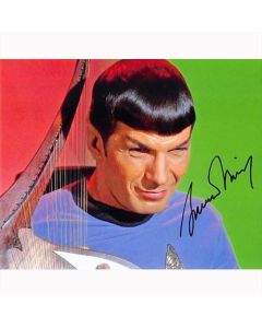 Autografo Leonard Nimoy 10- Star Trek Foto 20x25: