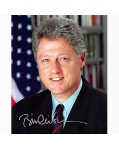 Autografo Il presidente degli Stati Uniti Bill Clinton Foto 20x25