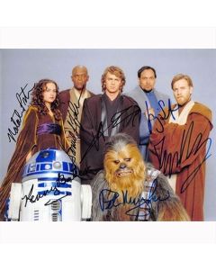 Autografo Star Wars Revenge of the Sith Cast  6 Actors Foto 20x25:
