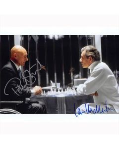 Autografo Patrick Stewart & Ian McKellen Foto 20x25
