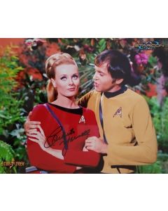 Autografo Celeste Yarnall Star Trek 2 Foto 20x25