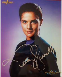 Autografo Terry Farrell Star Trek DS9 2 Foto 20x25