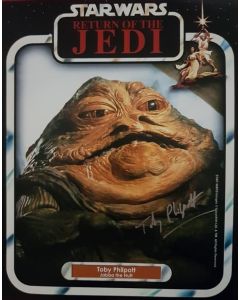 Autografo Toby Philpott Star Wars Jabba 4 Foto 20x25