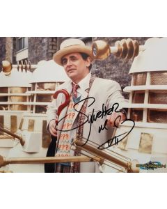 Autografo Sylvester McCoy Doctor Who 2 Foto 20x25