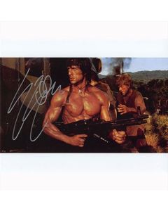 Autografo Sylvester Stallone 3- Rambo 20x25