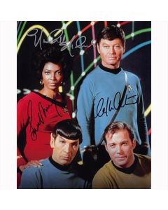 Autografo Star Trek Cast by 3 - L. Nimoy -W. Shatner & N. Nichols