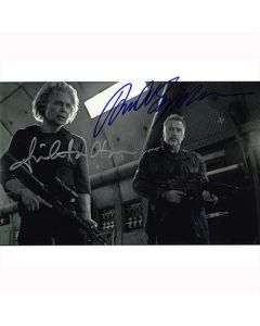 Autografo Arnold Schwarzenegger & Linda Hamilton Terminator Foto 20x25