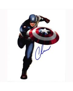 Autografo Chris Evans -2- Captain America Foto 20x25