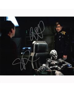 Autografo Chris Pine & Sofia Boutella Foto 20x25