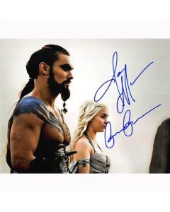 Autografo Emilia Clarke - Jason Momoa - Game of Thrones - Il Trono di Spade Foto 20x25 