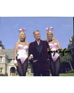 Autografo Hugh Hefner Foto 20x25