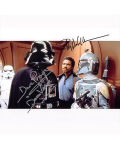 Autografo David Prowse & Billy Dee Williams - Star Wars Foto 20x25