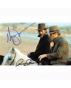 Autografo Clint Eastwood & Morgan Freeman - Unforgiven Foto 20x25 