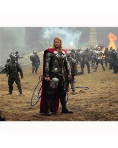 Autografo Chris Hemsworth - Thor The Dark World Foto 20x25