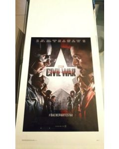 Locandina originale CAPTAIN AMERICA CIVIL WAR Marvel Capitan AVENGERS 32x70