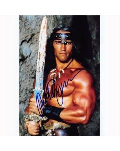 Autografo Arnold Schwarzenegger - Conan  Foto 20x25