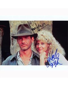 Autografo Harrison Ford & Kate Capshaw - Indiana Jones Foto 20x25:
