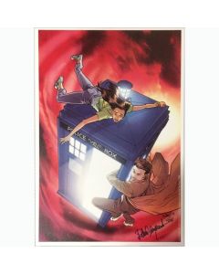 Litografia “Doctor Who: The Tenth Doctor Cover #2 SEptember 2014” autografata da Elena Casagrande.