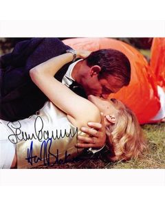 Autografo Sean Connery & Honor Blackman - 007 James Bond Foto 20x25