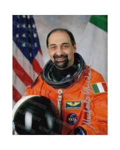 Autografo Astronauta Umberto Guidoni foto 20x25